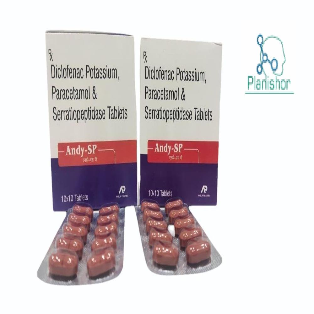 Diclofenac 50mg Serratiopeptidase 15mg+paracetamol 325mg - Drug Type: General Medicines