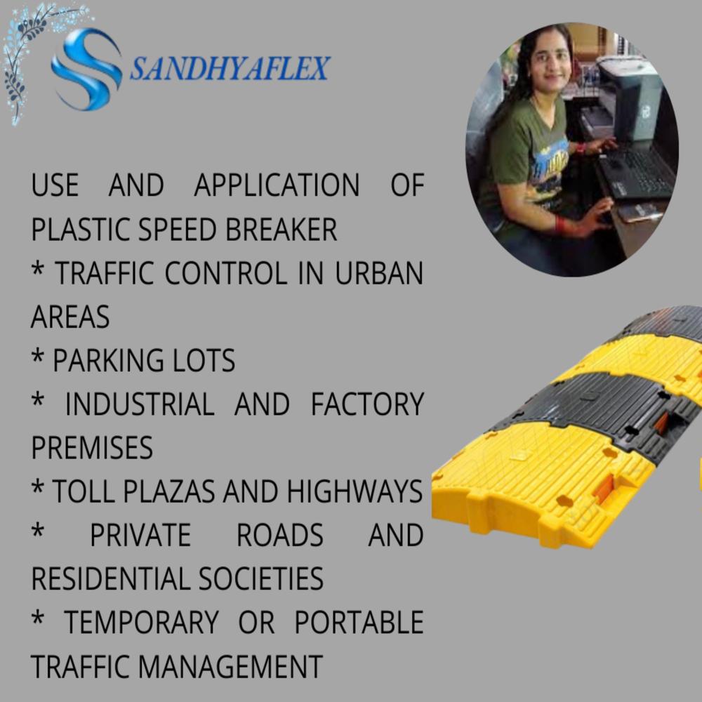 Plastic Speed Breaker 500x400x75mm - Color: Yellow