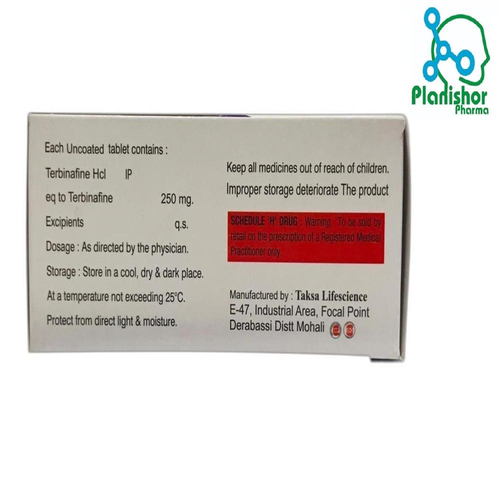 Terbinafine 250mg - Drug Type: General Medicines