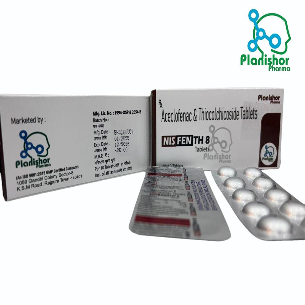 Aceclofenac 100 Mg+thiocolchicoside 8 Mg - Drug Type: General Medicines