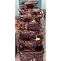 4.3 Feet Decorative Water Rock Fountain - Color: Brown