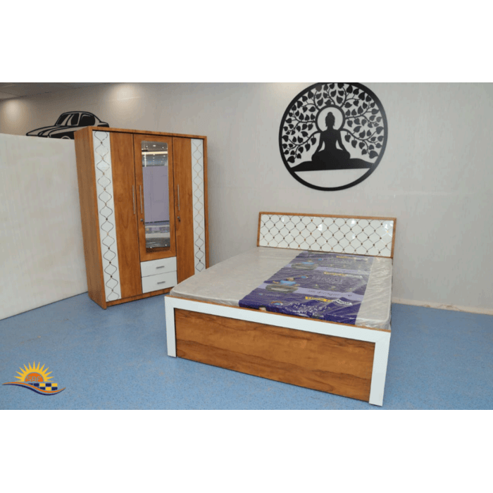 Wooden White Bedroom Set
