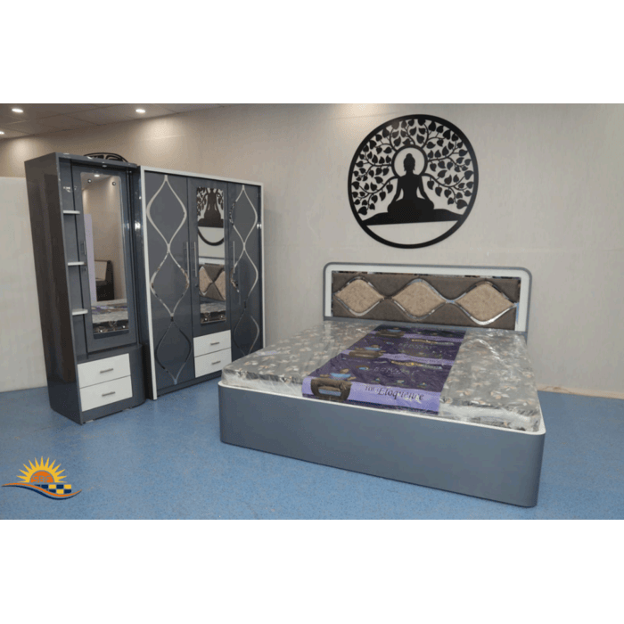 Grey Wooden Bedroom Set