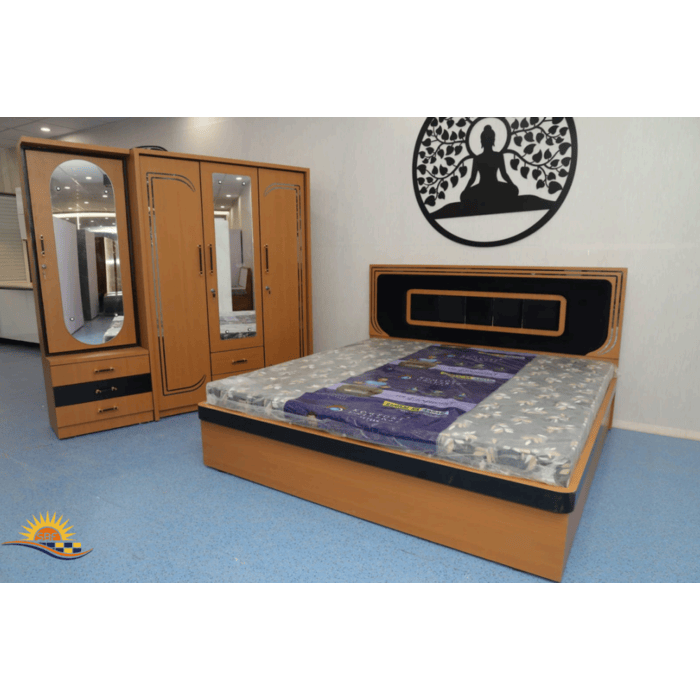 Wooden Double Bed - Brand Name: Shree Brahmani Furniture