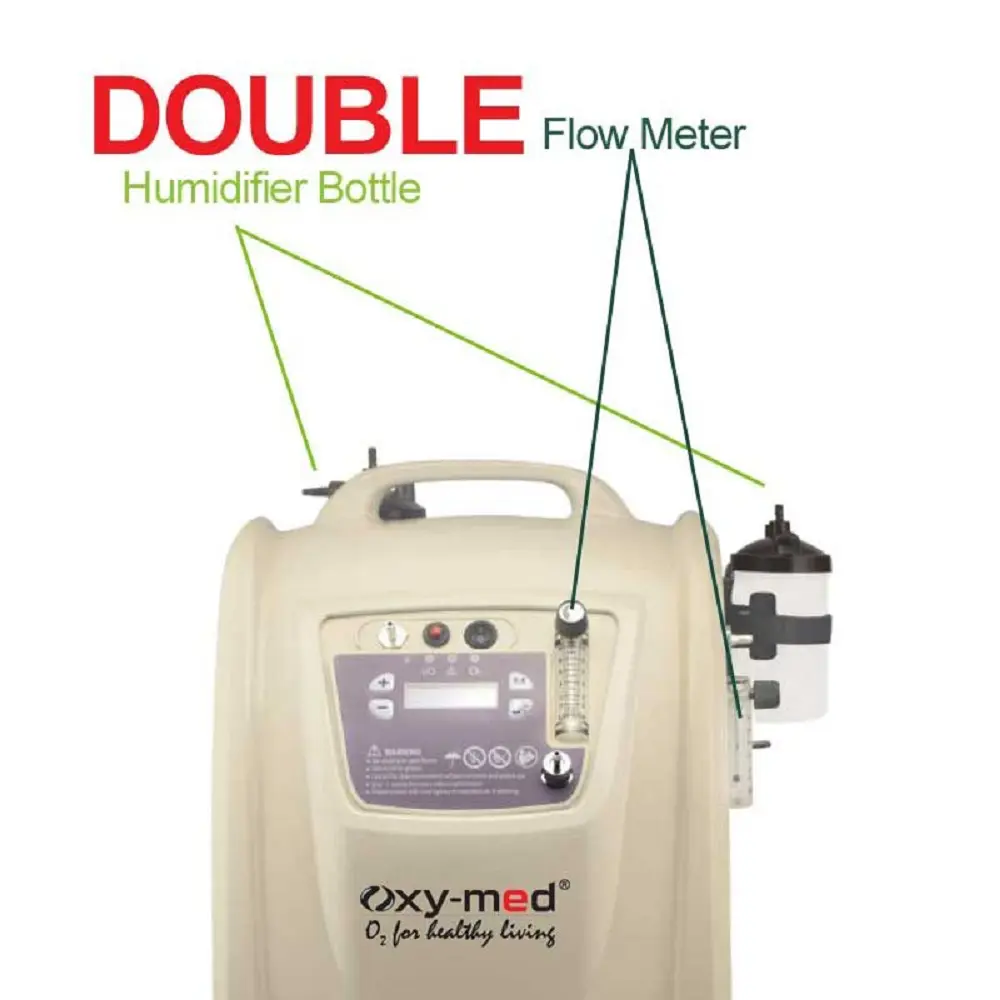 Oxymed 10 Ltr Oxygen Concentrator (Dual Flow) - Application: Back Support