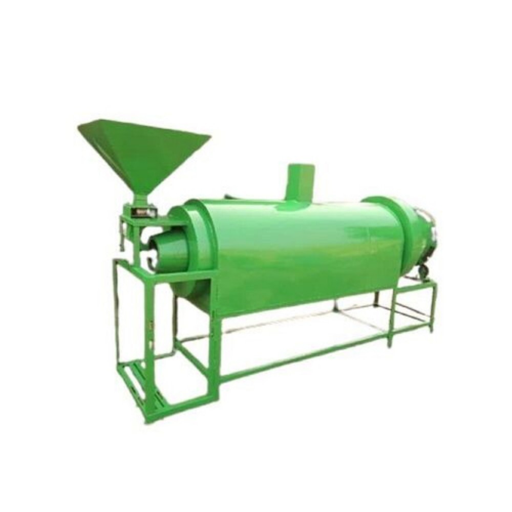 Semi Automatic Muri Puffed Rice Machine - Color: Green Paint Coated
