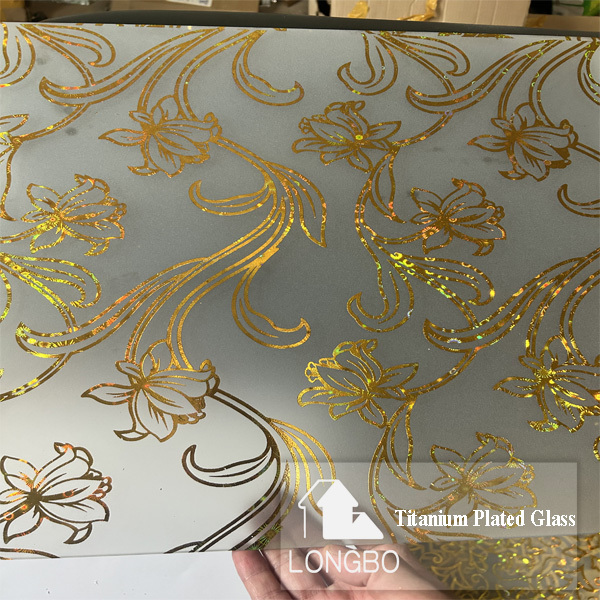 Titanium Coated Glass - 3.5mm To 4.8mm Thickness, 1830x1220mm To 1650x2140mm Sizes, Golden, Silver, Blue, Purple Colors | Solid Structure, Two-way Reflective Design, High Light Diffusion