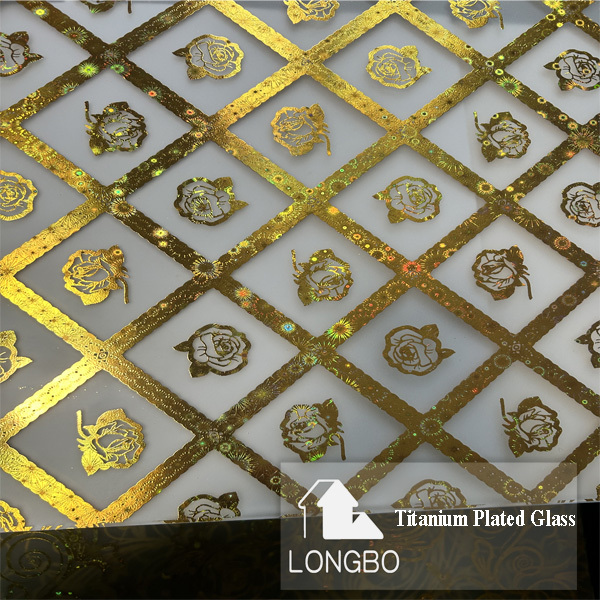 Titanium Coated Glass - 3.5mm To 4.8mm Thickness, 1830x1220mm To 1650x2140mm Sizes, Golden, Silver, Blue, Purple Colors | Solid Structure, Two-way Reflective Design, High Light Diffusion