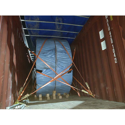 Open Top Container Lashing Services - Polyester Material, 50mm Width, Variable Length, Orange Color | 5000 daN Breaking Strength, 5:1 Safety Factor