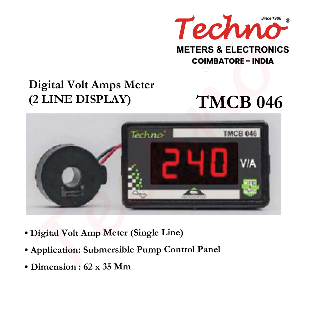 Input Output Voltmeter For Stabilizer And Panel - Accuracy: Class 1