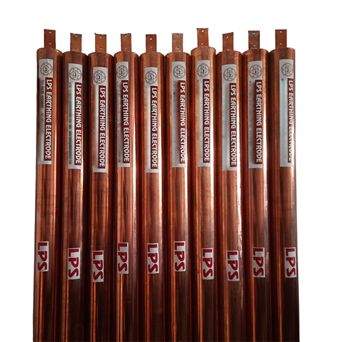Copper Bonded Earthing Electrode - Pure Copper (90%-95% Purity), Round Shape, Polished Surface, Strip In Pipe Function | Reliable Earthing Solution
