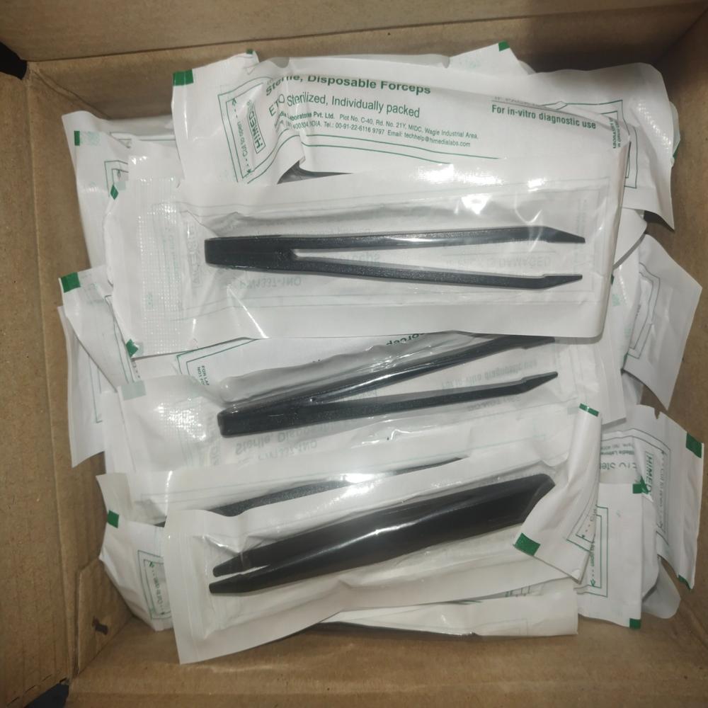 Disposable Forceps 12.5cm - Physical Form: Solid