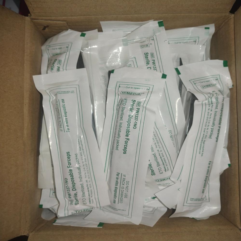Disposable Forceps 12.5cm - Physical Form: Solid