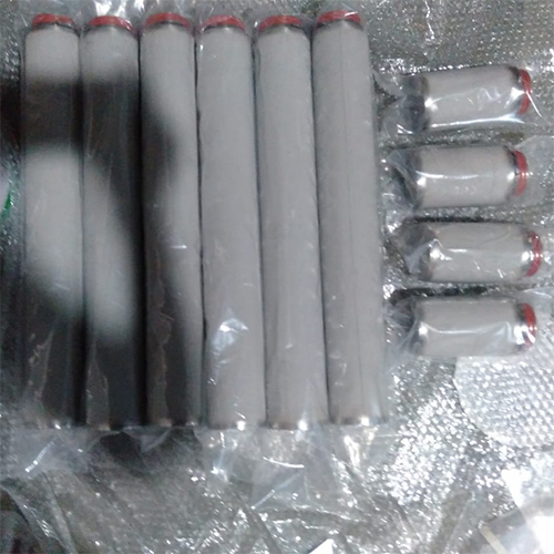 Ss Sintered Filter Cartridge - Stainless Steel, Different Sizes, Silver Color | Round Shape Designed For Industrial Water Filtration Applications