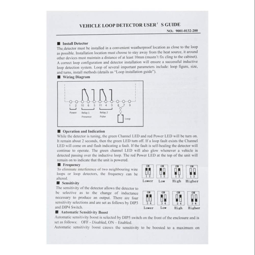 Loop Detecter - Application: Boom Barrier