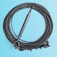 Wire Rope For Hanging Duct - Color: Silver