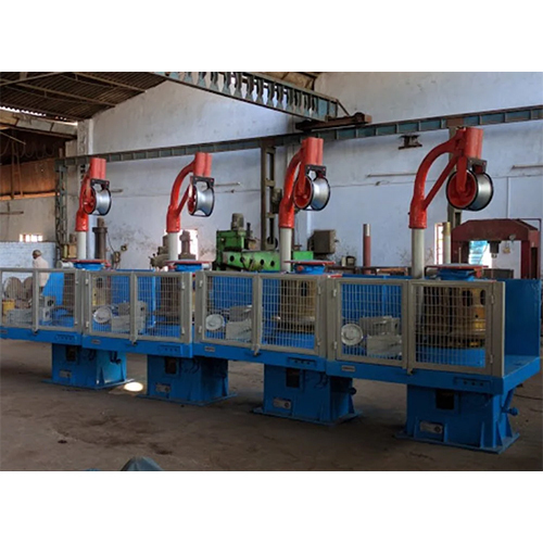 Steel Wire Drawing Machine - Color: Blue
