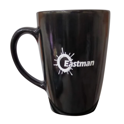 Corporate Logo Printed Black Coffee Mug - Design: Modern