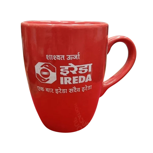 Red Printed Mug - Material: Ceramic