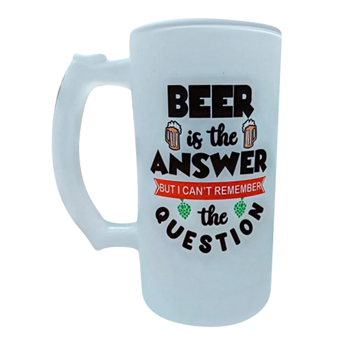 Printed FrostedBeer Mug