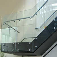 Glass Railing Studs - Design: Plain