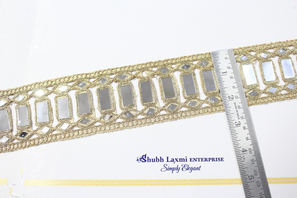 Fancy  Mirror Lace - Color: Golden