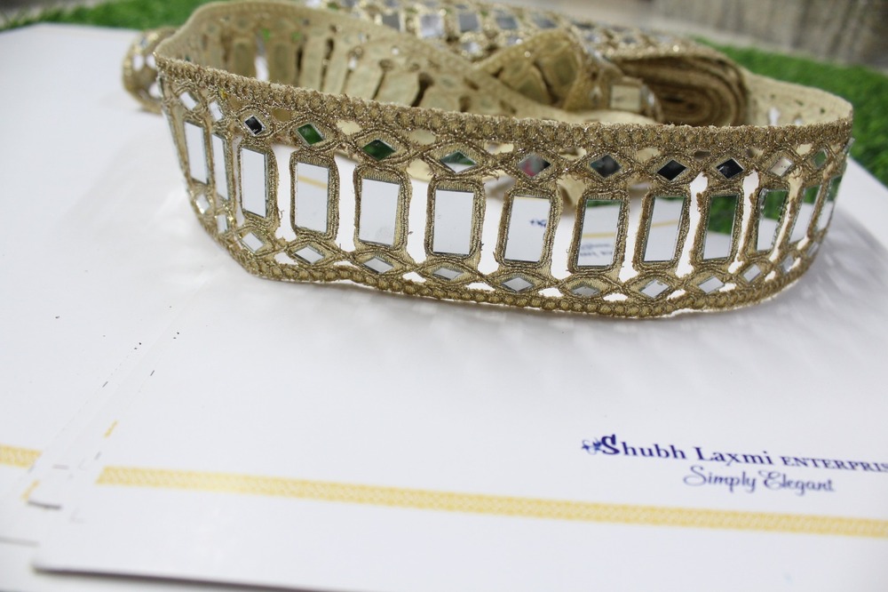 Fancy  Mirror Lace - Color: Golden