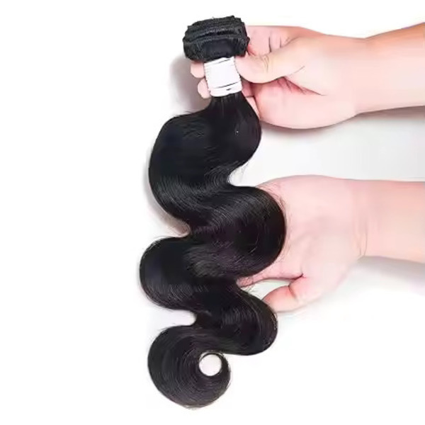 Brazilian Virgin Hair Weave Body Wave 3 Bundles Human Hair Extension 100g per Bundle, Natural Color (22 24 26)