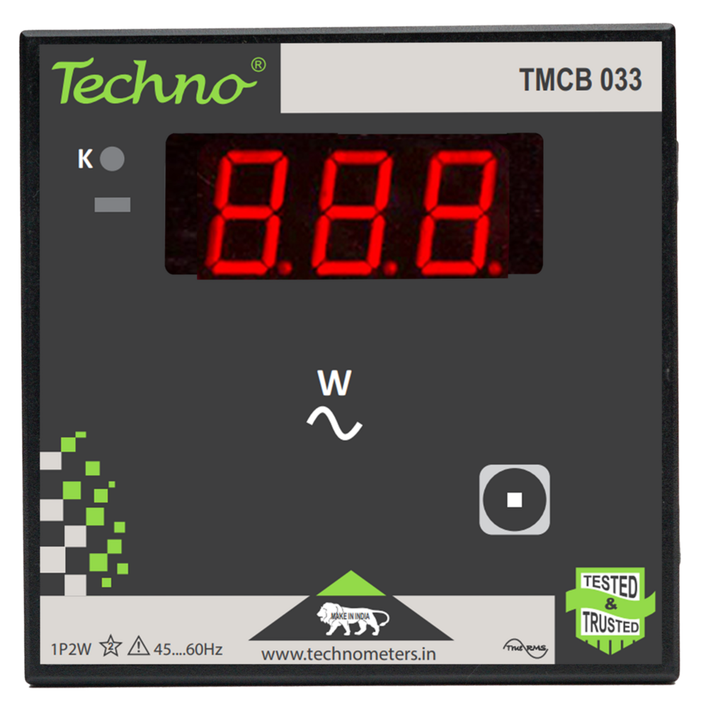 5a Digital Watt Meter Techno - Material: Polycarbonate