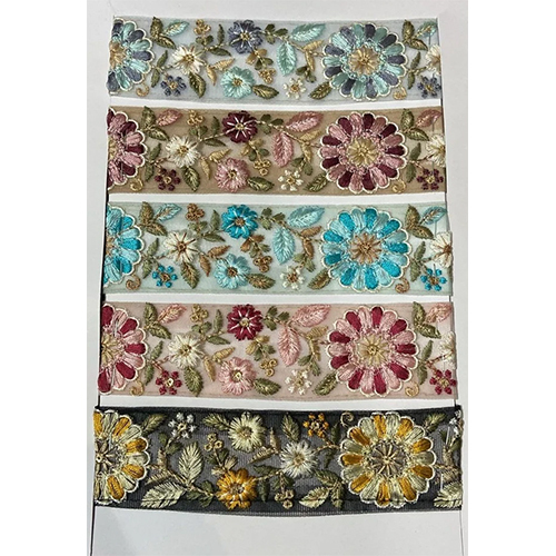 Multicolor Embroidery Lace
