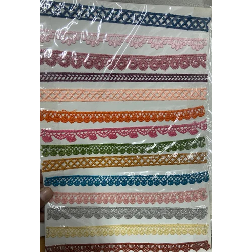 Cotton Gpo Lace - Color: White And Multicolor