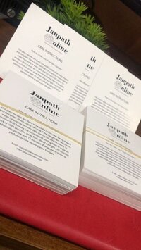 Printed Card - Color: White & Black
