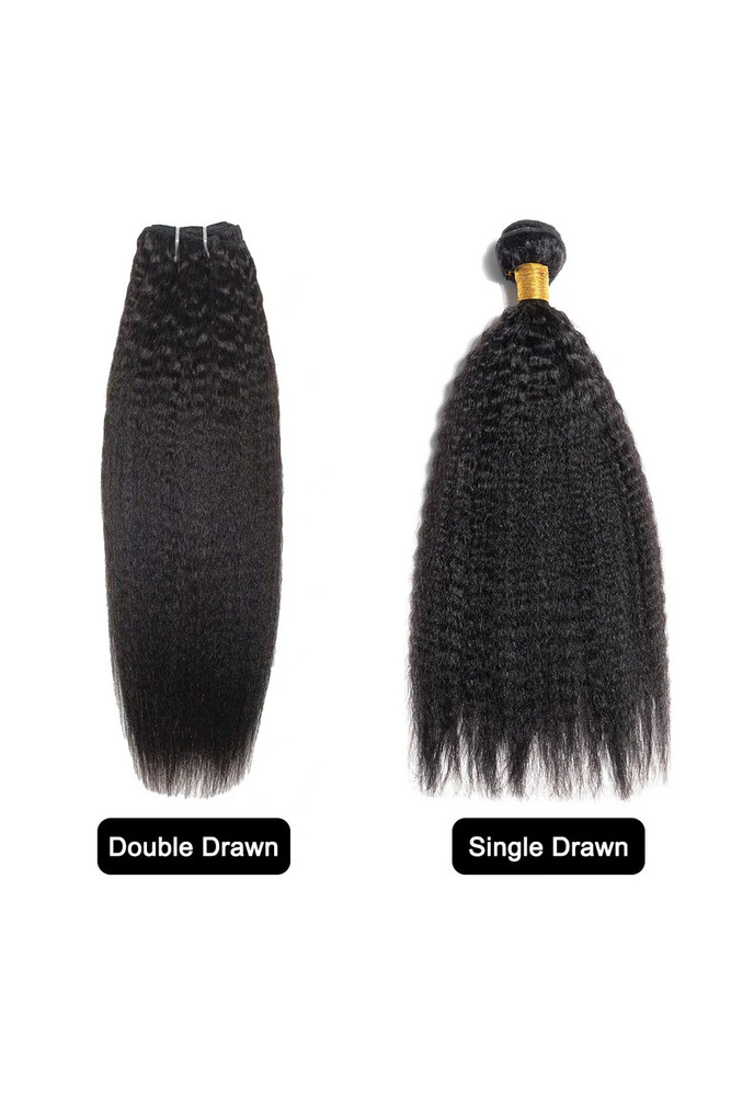 Virgin Hair Bundles Sew in Extensions Kinky Straight curl hair extension.