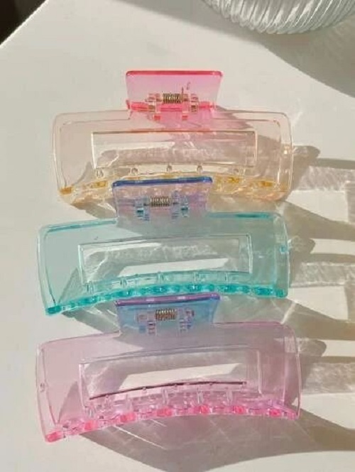 Fashion Ladies Multicolor Plastic Hair Clips