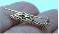 Antique Brass Lapel Pin - Color: Golden