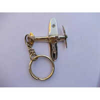 Designer Brass Antique Keychain - Material: Metal