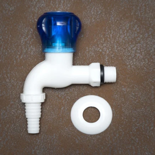 Plastic Heavy Crystal Nozzle Bib Cock - Plastic Type: Pvc