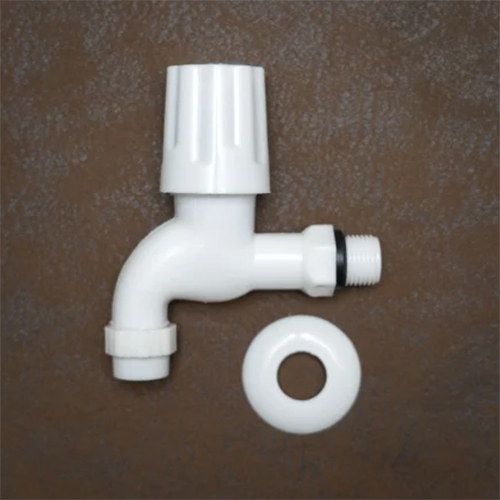 Plastic Turbo Fomflow Bib Cock - Color: White
