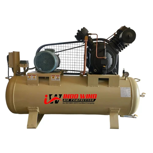 10 Hp Double Piston Air Compressor - Material: Mild Steel