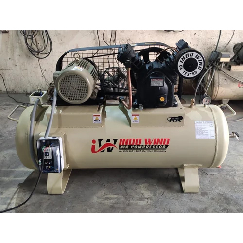 Two Stage Reciprocating Air Compressor - Material: Mild Steel