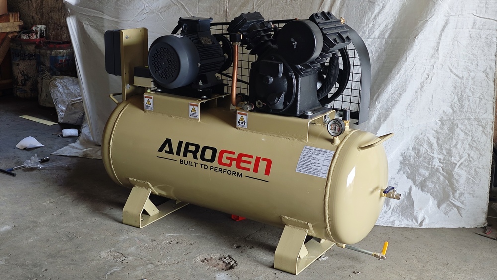 5Hp Industrial Air Compressor - Material: Mild Steel