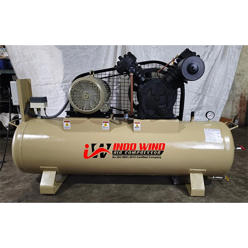 10HP Two Stage Air Compressor - Mild Steel Build, 300L Air Tank Capacity, 37.5 CFM Displacement | 10 Bar Working Pressure, Electric Motor 220V
