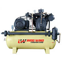 Multi Stage High Pressure Air Compressor - Mild Steel, 20 Hp, 500 L Tank, 5" X 5" X 3.5" & 4" Bore X Stroke, 25 Bar Pressure, Water Cooled, Oil Flooded Lubrication, Automatic