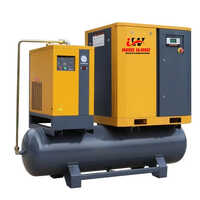 Tank Mounted Screw Compressor - Material: Mild Steel