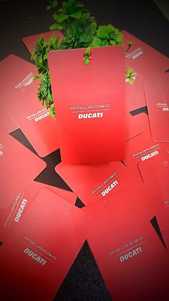Printed Tags - Cardboard, 300x200 Mm, Red | Customized Design, Full-color Printing, Glossy Or Matte Finish, Rectangle Shape, Non-adhesive