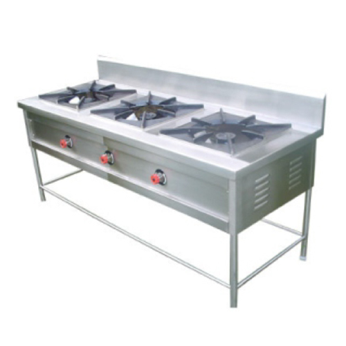 Three Burners Stove - Color: Silver