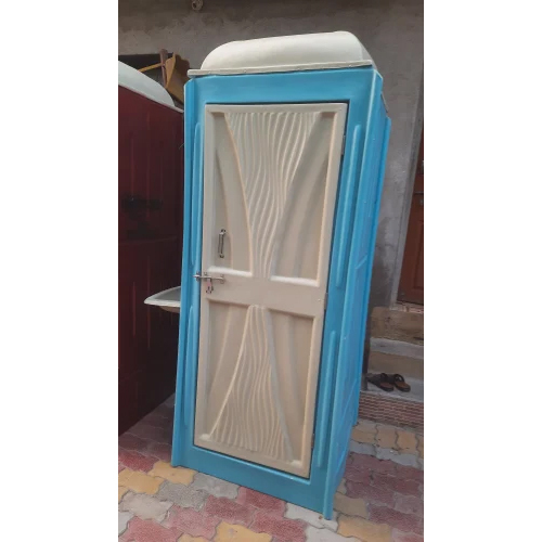 Frp Portable Toilet - FRP Waterproof Material, Lightweight & Easy to Transport, Blue Color, Ideal for Outdoor Events and Camping