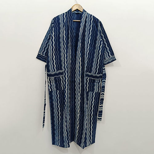 Royal Blue Cotton Bathrobes