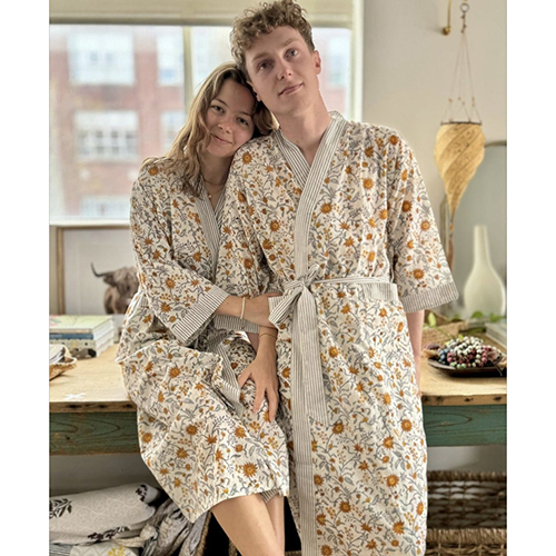 Men And Women Cotton Bathrobes Combo