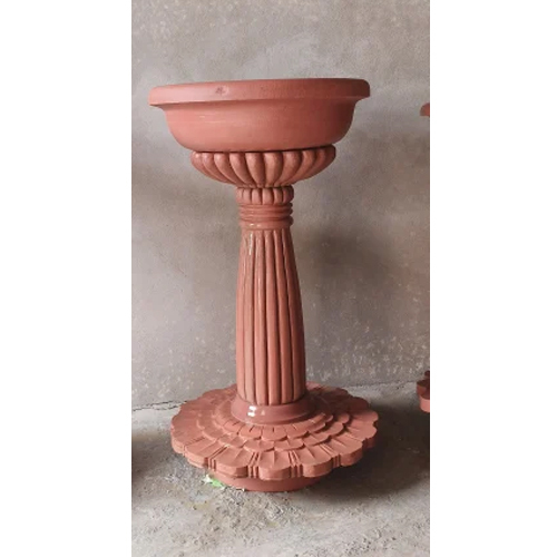 Red sand stone fountain